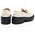 Fendi Fendigraphy Leder Platform Loafer - Größe 10 / 40 Braun Beige - Ansicht 3