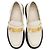 Fendi Fendigraphy Leder Platform Loafer - Größe 10 / 40 Braun Beige - Ansicht 5