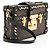 Louis Vuitton Borsa Petite Malle in tela Monogram con borchie a diamante Nero - vista 2