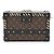 Louis Vuitton Borsa Petite Malle in tela Monogram con borchie a diamante Nero - vista 3