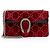 Bolso de hombro Gucci GG Velvet Crystal Dionysus Medium E/W Negro