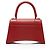 Balenciaga Borsa Hourglass Small Top Handle in pelle di vitello granulata Rosso - vista 3