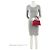 Balenciaga Borsa Hourglass Small Top Handle in pelle di vitello granulata Rosso - vista 5