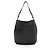 Piccola borsa hobo Burberry in pelle granulata Elmstone Nero