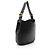 Piccola borsa hobo Burberry in pelle granulata Elmstone Nero - vista 2