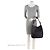Piccola borsa hobo Burberry in pelle granulata Elmstone Nero - vista 5