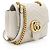 Borsa a tracolla mini square Gucci Matelasse Leather GG Marmont Grigio - vista 2