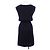 Hermès Hermes Twillene Seide-Kaschmir-Kleid 34 Schwarz Rot Blau - Ansicht 2