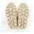 Sandali slide in shearling con logo Triangle Prada Beige - vista 4