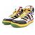Sneakers Gucci Basket Marrone Nero Bianco - vista 3