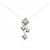 Autre Marque Collana Flower in Diamanti Au750 Argento