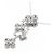 Autre Marque Collana Flower in Diamanti Au750 Argento - vista 3