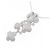 Autre Marque Collana Flower in Diamanti Au750 Argento - vista 4