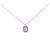 Collar Harry Winston de platino con logotipo HW Plata
