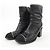 Stivaletti in agnello Chanel Nero - vista 3