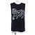 Top de tirantes de algodón Chanel Negro Blanco