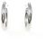 Autre Marque Orecchini a Cuore con Diamanti 2way Pt900 K18WG Argento - vista 4