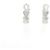 Autre Marque Orecchini a Cuore in Diamanti K14WG Argento