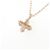 Autre Marque Au750 Cross Diamond Necklace Pink - view 4