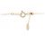 Autre Marque Au750 Cross Diamond Necklace Pink - view 5