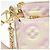 Borsa a tracolla Louis Vuitton Multi Pochette Accessoires Monogram Empreinte Rosa - vista 4