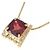 Autre Marque Collana in granato e diamanti Au750 Rosso - vista 3
