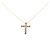Autre Marque Collana Cross Diamond in Au750 D'oro