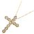 Autre Marque Collana Cross Diamond in Au750 D'oro - vista 3