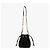 Saint Laurent Borsa a tracolla bucket Cassandra Monogram Quilted Chain Nero - vista 7