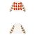 Burberry Argyle-Check-Wollstrickjacke für Kinder (Orange) Rot - Ansicht 2