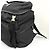 Prada Triangle Logo Nylon Buckle Backpack Black - view 20