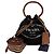Prada Borsa a secchiello Kanapa in tela Crossbody Nera Nero
