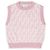 Fendi Strickweste aus Wolle mit FF Pique Allover für Kinder (Rosa) AQUH Weiß
