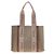 Chloé Linen Woody Tragetasche Mehrfarben