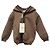 Fendi Baby Rabbit Wollstrickjacke Braun