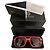 Versace Occhiali da Sole Medusa Biggie Rosso Gold hardware