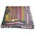 Echarpe Stole ETRO Milano 100% Seda Estampa de Frutas e Vegetais Uva Listrada Marrom Rosa Bege Verde Roxo Amarelo