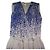 Mono de seda Diane von Furstenberg DVF Kawena para mujer 4 Azul Blanco con cinturón Cuello en V - vista 8