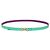 Hermès Hermes Reversible Leather Ankle Belt Green Purple - view 2