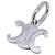 Céline Charm per borsa Triomphe Celine B101L6BRA.36SI Argento