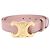 Céline Celine U-NE-2291 Ledergürtel mit Triomphe-Schnalle Pink Golden