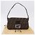 FENDI Zucca Canvas Mamma Baguette Shoulder Bag Marrone Argento Auth BA14206SAV - vista 12