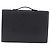 LOEWE Business Bag Leder Schwarz Goldfarben Auth ep15399 - Ansicht 2