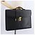 LOEWE Business Bag Leder Schwarz Goldfarben Auth ep15399 - Ansicht 24
