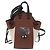 LOEWE Studio Ghibli Hammock Drawstring Mini Bag Canvas 2way Brown Auth am12202SM Marrone - vista 13