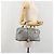LOEWE Amazona 28 Handtasche Leder Silber Gold Authentisch 193132V Golden - Ansicht 25