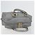 LOEWE Amazona 28 Handtasche Leder Silber Gold Authentisch 193132V Golden - Ansicht 6