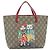 Borsa per bambini GUCCI GG Supreme in PVC Beige Argento 410812 Auth 193974 - vista 13
