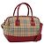 Borsa a mano BURBERRY Nova Check in tela 2way Beige Red Auth ep15355A Rosso