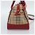 Borsa a mano BURBERRY Nova Check in tela 2way Beige Red Auth ep15355A Rosso - vista 3